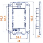 Conjunto 1 Interruptor Simples + 2 Interruptor Paralelo 4x2 B