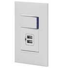 Conjunto 1 Interruptor Simples + Usb Duplo - Branco - Pial Pl