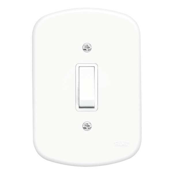 Conjunto 1 Interruptor Simples - Fame Blanc - 0560