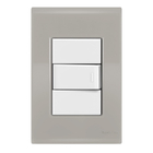 Conjunto 1 Interruptor Simples - Tramontina Liz Fendi / Branc