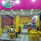 Conjunto 1 Mesa 4 Cadeira Dobrável Plástico Bar Varanda Açaí