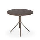 Conjunto 1 Mesa + 4 Cadeiras Em Alumínio + 1 Ombrelone Marrom