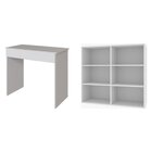 Conjunto 1 Mesa Escrivaninha 1 Gaveta Sevilha E 1 Estante Mul