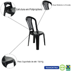 Conjunto 1 Mesa Tambaú Com 4 Cadeiras Atlântida Plástico Poli