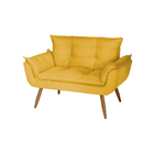 Conjunto 1 Namoradeira Com 2 Poltronas Opala Luxo Com Pés Est