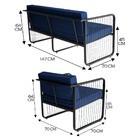 Conjunto 1 Namoradeira E 2 Poltronas Área Externa Santiago Em