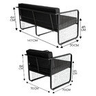 Conjunto 1 Namoradeira E 2 Poltronas Área Externa Santiago Em