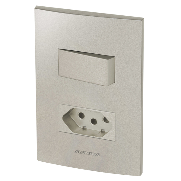 Conjunto 1 Paralelo + 1 Tomada 20a - Inova Titanium - Att13