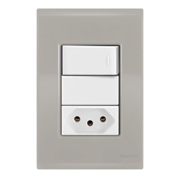 Conjunto 1 Paralelo + 1 Tomada 20a - Tramontina Liz Fendi / B