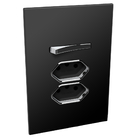 Conjunto 1 Paralelo + 2 Tomadas 20a - Jnx Legacy C - Preto Fo