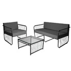 Conjunto 1 Poltrona 1 Namoradeira E 1 Mesa De Centro Córdova