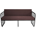 Conjunto 1 Poltrona E 1 Namoradeira Córdova Em Aço Carbono E