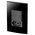 Conjunto 1 Simples + 1 Paralelo + 1 Tomada 10a - Inova Black