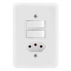 Conjunto 1 Simples + 1 Paralelo + 1 Tomada 10a - Perlex Pumal