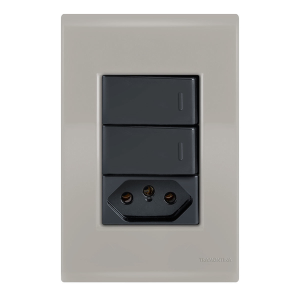 Conjunto 1 Simples + 1 Paralelo + 1 Tomada 10a - Tramontina L