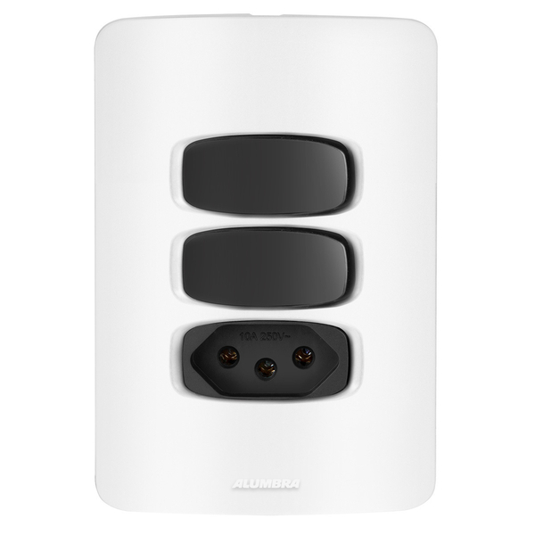 Conjunto 1 Simples + 1 Paralelo + 1 Tomada 20a - Alumbra Grac