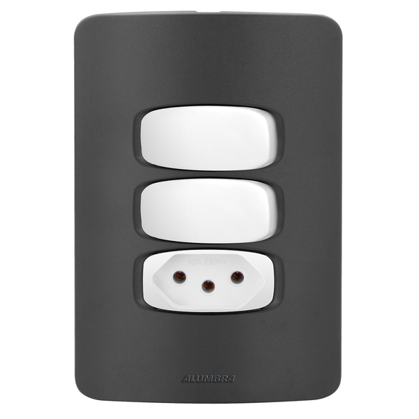 Conjunto 1 Simples + 1 Paralelo + 1 Tomada 20a - Gracia Black