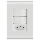 Conjunto 1 Simples + 1 Paralelo + 1 Tomada 20a - Tramontina L