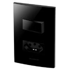 Conjunto 1 Simples + 1 Tomada 10a - Inova Black Piano - Blp10