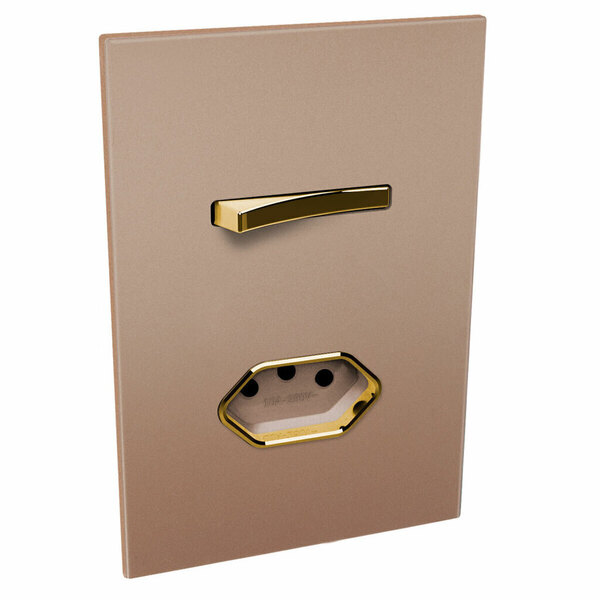 Conjunto 1 Simples + 1 Tomada 20a - Jnx Legacy C - Rosé E Dou