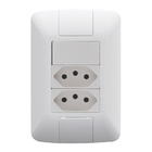 Conjunto 1 Simples + 2 Tomada 20a - Tramontina Aria