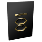 Conjunto 1 Simples + 2 Tomadas 10a - Jnx Legacy C - Preto Fos