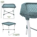 Conjunto 1 Sofá A21 Varanda Aluminio E Fibra Azul Estonado 1