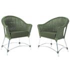 Conjunto 1 Sofá A30 Varanda Aluminio E Fibra Verde Estonado 1