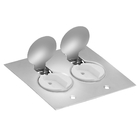 Conjunto 1 Tomada 10a + 1 Tomada 20a Branca De Piso 4x4 – Inó