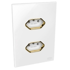 Conjunto 1 Tomada 10a + 1 Tomada 20a - Jnx Legacy - Branco E