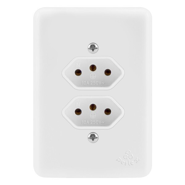Conjunto 1 Tomada 10a + 1 Tomada 20a - Perlex Pumalux - 231115