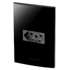 Conjunto 1 Tomada 10a - Inova Black / Grafite - Bpg01