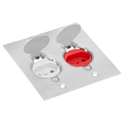 Conjunto 1 Tomada 20a Branca + 1 Tomada 20a Vermelha De Piso