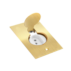 Conjunto 1 Tomada 20a Branca De Piso 4x2 – Latão – Tpl003