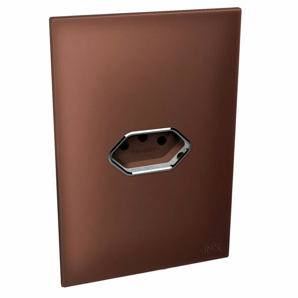 Conjunto 1 Tomada 20a - Jnx Legacy - Aço Corten E Cromado Lac