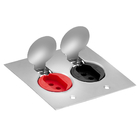 Conjunto 1 Tomada 20a Preta + 1 Tomada 20a Vermelha De Piso 4