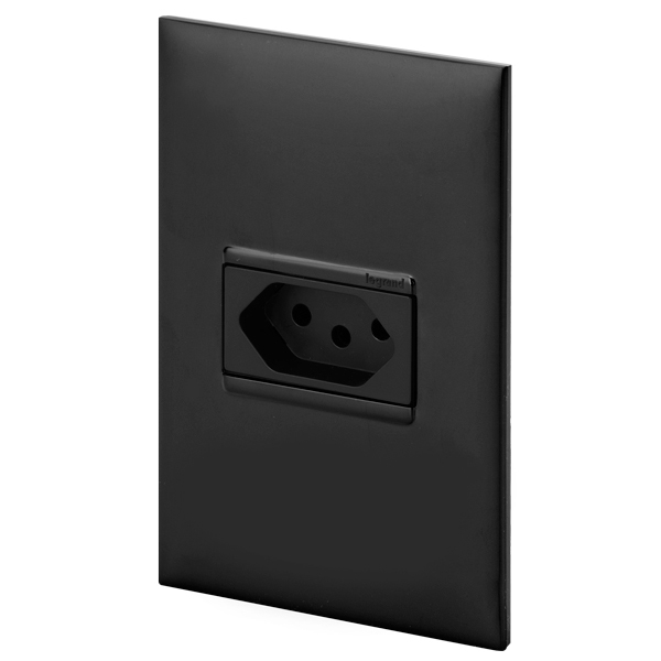 Conjunto 1 Tomada 20a - Preta - Pial Plus +