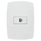 Conjunto 1 Tomada De Rede Rj45 - Radial Pérola Branca