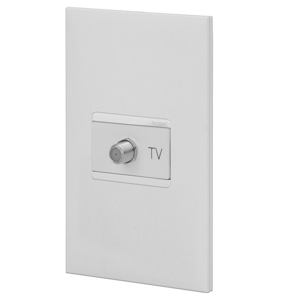 Conjunto 1 Tomada De Tv - Branco - Pial Plus +