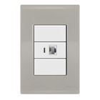 Conjunto 1 Tomada Rede Rj45 - Tramontina Liz Fendi / Branco -