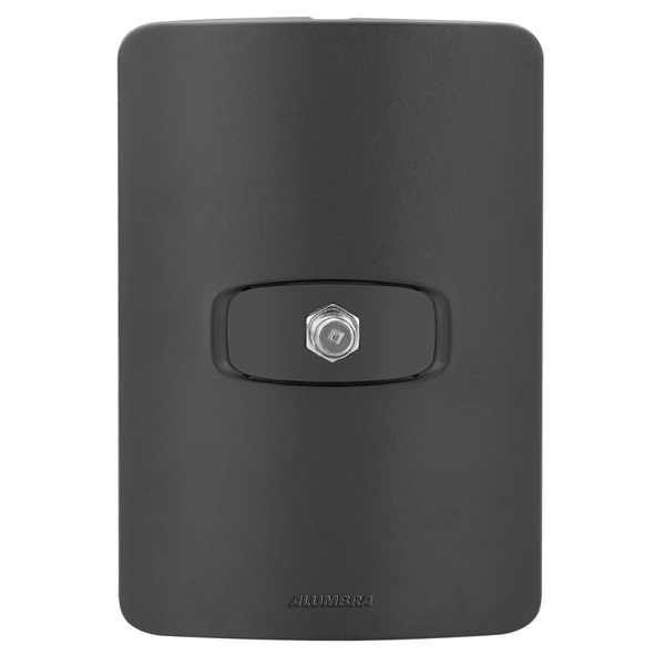 Conjunto 1 Tomada Tv - Alumbra Gracia Black Maxx - Gbmx033