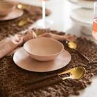 Conjunto 24 Pratos Rasos Orgânicos Com Relevo Lyor Plástico H