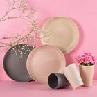 Conjunto 25 Bandejas De Bambu E Polipropileno 27cm Fundas Par