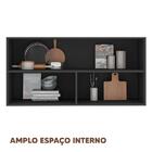 Conjunto 2 Armário Aéreo Para Cozinha Grafite Merey Shop Jm