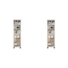 Conjunto 2 Armários Multiuso Infantil 5 Prateleiras Flex Bran