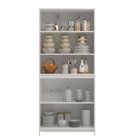 Conjunto 2 Armários Para Cozinha Porta De Vidro 2 Balcões Mul