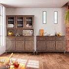 Conjunto 2 Balcões Com Arca Oratório Madeira Maciça Rústico I