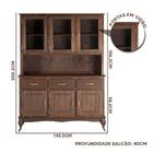 Conjunto 2 Balcões Com Arca Oratório Madeira Maciça Rústico I