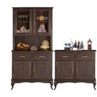 Conjunto 2 Balcões Com Armário Oratório Madeira Maciça Rústic