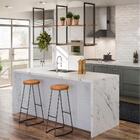 Conjunto 2 Bancos E Prateleira Cozinha Vintage